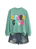 Kinder crew Amazon eBay sitio independiente casual versátil mujer divertido otoño e invierno nueva sudadera de manga larga