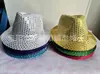 Chapéu de Lantejoulas para Performance de Palco Chapéu de Jazz com Luz LED Chapéu de Jazz com Lantejoulas para Adultos e Crianças Cartola para Performance de Palco