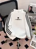 Sudadera de Mujer Ins Invierno Nueva Casual Cuello Redondo Sudadera Chaqueta de Pareja Estilo Coreano Chaqueta Versátil