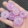 Fivela de jade violeta gelo pingente de jade 30mm pingente de pedra de quartzo pingente de colar pingente de chave Marca de Jade