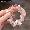 Gomas para el pelo rosas de cristal para primavera y verano para mujer, con un acabado satinado de alta gama, perfectas para coletas, peinados de moño a la moda estilo francés y accesorios para el cabello