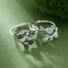 Anillo Ajustable de Apertura Estilo Bosque Retro Literario y Artístico Rosa Viejo, Fresco y Dulce Elegante, Diseño de Nicho Versátil