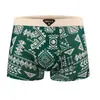 Cuecas Masculinas Transfronteiriças, Boxer Briefs Confortáveis e Respiráveis, Boxer Briefs Estilo Étnico Retrô Americano, Shorts de Cintura Média para Meninos