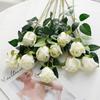 Flor Artificial de Seda Simulação Arranjo de Flores Rosa Buquê Ramo de Flor Rosa da Montanha Nevada Sala de Estar Casa Mesa Arranjo de Flores Decoração de Flores Rosa