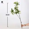 Venda Direta da Fábrica Ficus Aquático de 2 Galhos Flor Artificial Planta Verde Simulação Decoração de Sala de Estar em Casa Material para Arranjo de Flores Arranjo de Flores Galho de Flor