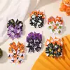 El juego de accesorios para el cabello para niños más vendido en Europa y América, pinza para el cabello de lazo de cinta acanalada de Halloween, horquilla para el cabello para niños 638
