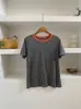 Camiseta de Manga Corta a Rayas y Bloques de Color de Verano 2026 para Mujer, Top Versátil de Cuello Redondo Informal a la Moda