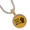 Collares Europeos y Americanos Grandes, Medianos y Pequeños Marco de Fotos Redondo para Recuerdos Medalla Color Sólido Colgante Joyería Hip-Hop Collar