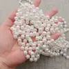 Partículas soltas de pérola com furos pulseira DIY chapéu de sol joias contas redondas luzes coloridas roupas gota d'água fio cortina pendurada partículas