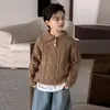 Ropa de punto para niños, nuevo estilo invierno 2026, suéter básico para niños, ropa de otoño profundo e invierno para bebé niño, moderno