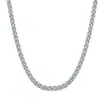 Collar de Tenis de Moissanita Plata de Ley S925 Estilo Europeo y Americano Hip-Hop Versátil Joyería de Alta Gama Hip-Hop Europeo y Americano Versátil
