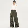 Otoño 2026 Nuevos Pantalones Cargo Casuales Camuflaje Pierna Recta Estilo Chica Picante Pierna Ancha Jeans Mujer Soporte Dropshipping
