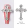 Cross-border New Nail Art Alloy Grande Cross Jewelry Simples Combinando Estilo Punk Alloy Nail Decoração Drill