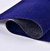 Tela spunlace con flocado inferior suministro directo de fábrica franela de mostrador puede adhesivo trasero azul oscuro spunlace inferior tela de flocado largo