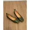 Primer Encuentro Ji Cuadrado Retro Punta Ligero Color Temperamento Zapatos Planos Mujer Otoño Nuevo Estilo Suela Suave Para Ir al Trabajo Mary Janes Zapatos de Abuela