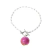 Venta Caliente Transfronteriza Pulsera Ottonbuckle para Mujer Estilo Ins Personalidad Elegante Mariposa Amor Pulsera Punk Hip-hop Pulsera