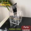 Caixa Porta-Canetas Acrílica Transparente Removível, Armazenamento Multifuncional de Plexiglass Produção Atacadista, Armazenamento Criativo