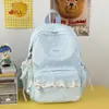 Nova mochila criativa de bolinhas, fofa, simples, alto valor estético, mochila escolar feminina, mochila fresca para alunos do ensino fundamental II e médio
