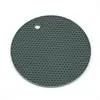 Mantel Individual Redondo de Silicona tipo Panal, Alfombrilla Antiescaldante y Antideslizante, Base Aislante para Ollas, Mantel de Silicona para Mesa, Fácil de Limpiar y Resistente a Altas Temperaturas