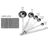 Juego de Cucharas Medidoras de Acero Inoxidable para Condimentos Café Leche en Polvo Té Cuchara Medidora de Proporción Cocina para Hornear Cuchara Pequeña