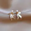 Qingtao Xi Ying Arete de Perla Estilo Coco Francés Aretes Diseño de Nicho Sentido de Diseño Aretes de Lujo Ligero Venta al por Mayor