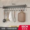 Gancho de Cocina sin Perforaciones Gancho de Fila Móvil Creativo Gancho para Abrigos Baño Cocina Colgante de Pared Gancho Adhesivo para Abrigos Colgador de Pared