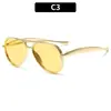 Gafas de Sol Clásicas Retro Europeas y Americanas con Doble Puente Versátiles y Elegantes Estilo Piloto Protección Solar de Moda Gafas de Sol Transfronterizas