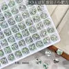 Acessórios de nail art com diamantes quadrados pequenos K9, populares online, ultrabrilhantes, luxo leve, alta qualidade, bolinhas de diamante empilhadas coloridas para unhas