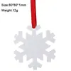 Amazon Colgante de Navidad de Aluminio para Transferencia de Calor Árbol de Navidad Copo de Nieve Campana Aluminio de Sublimación Colgante de Navidad de Sublimación