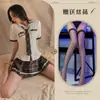 Lencería Sexy Atuendo de Estudiante Uniforme JK Falda a Cuadros Set de Juego de Rol Estilo Estudiante Ajustado Estilo Chica Linda