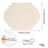 Comércio exterior DIY pingente de madeira corte a laser gravura figura forma chip de madeira manuscrito em branco número da casa fonte fabricantes