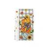 Nuevo Paño de Cocina de Calabaza de Cosecha de Otoño para Acción de Gracias con Estampado de Hoja de Arce en Acuarela, Paño para Platos de Cocina, Más Vendido para Ventas Transfronterizas