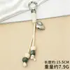 Cuerda Colgante Decorativa para Bolso, Cuerda Trenzada Anudada a Mano, Colgante Llavero para Equipaje, Correa para Teléfono Móvil, Cuerda de Nylon con Cuentas