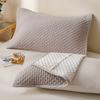 Toalla de almohada con cinta de algodón Un par de fundas de almohada de algodón gruesas, antideslizantes, que no se desprenden, suaves y transpirables
