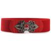 Moda Retrô Liga Cinto Elástico Largo Feminino com Saia Mais Fácil de Combinar Cinto Elástico Largo Feminino Decoração Atacado