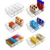 Caja de Plástico para Guardar Snacks de Cocina, Caja de Conservación, Caja de Almacenamiento para Refrigerador, Cajón Divisor para Congelador, Caja Tipo Cajón para Uso Doméstico