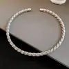 Gargantilla de metal trenzado y entrelazado transfronteriza europea y americana, collar de estilo retro vintage con diseño único