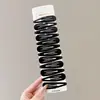 Pinza para el cabello con flequillo negro para mujer, estilo nuevo 2024, pinza para el cabello rota, pinza lateral, pinza pequeña, tocado, pinza para el cabello frontal para niños.