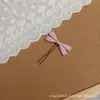 Original Dulce Negro Rosa Rojo Vino Mini Lazo Pin de Pin en Forma de U Accesorios para el Cabello