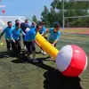 Adereços divertidos para eventos esportivos: cobra gulosa inflável, polvo andando, círculo mágico giratório meticuloso, revezamento de ponte humana