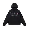 Sudadera con Capucha de Forro Polar Trapstar Bordada de Alta Calidad, Pantalones Sueltos de Moda High Street Europeo y Americano Unisex