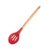 Espátula de silicone personalizada cabo de madeira conjunto de utensílios de cozinha de silicone cabo de madeira colher de sopa espátula de cozinha conjunto de utensílios de cozinha de silicone de 12 peças