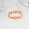 Anillo de Moda Versátil de Lujo Ligero Estilo Japonés y Coreano Oro Rosa Fritillaria Blanca Fritillaria Negra Acero de Titanio Anillo de Diamante Sencillo y Doble para Mujer