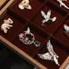 Tianshe Jewelry Marca de Luxo Joias de Luxo Guirlanda Colorida de Alta Qualidade Broche de Beija-flor Lembrança