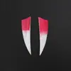 Plumas de Flecha para Tiro con Arco de Nuevo Producto Transfronterizo, 3 Pulgadas, Forma de Escudo, Color Degradado Teñido, Plumas Reales, Accesorios para Arco Recurvo, Compuesto, Tradicional