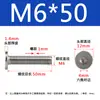 Tornillo de cabeza hexagonal plana CM de acero inoxidable 304, cabeza delgada, tornillo de cabeza plana grande C M2M2.5M3M4M5M6M8