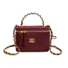Bolso infantil acolchado con cadena estilo coreano inspirado en Chanel para niñas, bolso caja de moda tendencia 2026, bolso de hombro y cruzado para niños