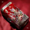 Caixa de joias de dote caixa de armazenamento pacote de material DIY caixa de madrepérola caixa de joias laca popular madrepérola estilo chinês madeira