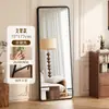 Espejo de cuerpo entero de segunda mano, Espejo de suelo a techo, Espejo de lujo de alta gama accesible para el hogar, Espejo de pared para vestidor, Espejo simple de tocador para habitación de niñas