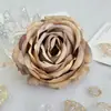 Flores Artificiais Peônia Rosa com Borda Enrolada Cabeças de Flor Decoração de Casamento Cenário para Fotografia Acessórios para Caixas de Presente Cabeças de Flores Artificiais